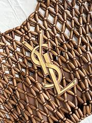 Colestore YSL ICARE medium in wood beads LIGHT WOOD AND BRICK 31–46 x 28 x 16 cm - 4