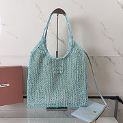 Colestore Miu Miu Ivy Sequin Mesh bag Anise 40x35cm  - 1