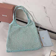 Colestore Miu Miu Ivy Sequin Mesh bag Anise 40x35cm  - 5
