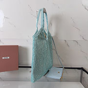 Colestore Miu Miu Ivy Sequin Mesh bag Anise 40x35cm  - 3