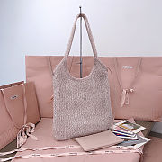 Colestore Miu Miu Ivy Sequin Mesh bag Powder Pink 40x35cm  - 4