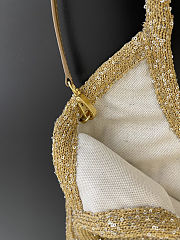 Colestore Miu Miu Ivy Sequin Mesh bag Tundra 40x35cm  - 6