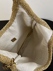 Colestore Miu Miu Ivy Sequin Mesh bag Tundra 40x35cm  - 5
