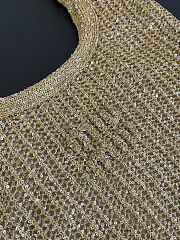 Colestore Miu Miu Ivy Sequin Mesh bag Tundra 40x35cm  - 2