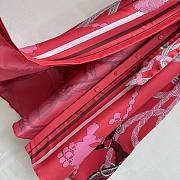 Colestore Hermes Rope Print Silk Belted Dress Pink - 4