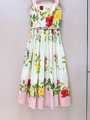 Colestore  Oscar de la Renta Dominican Mixed-Floral Cotton Poplin Dress  - 6