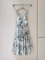 Colestore Oscar De La Renta floral-print V-neck Midi Dress - 1