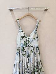Colestore Oscar De La Renta floral-print V-neck Midi Dress - 3