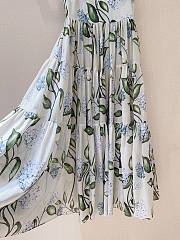 Colestore Oscar De La Renta floral-print V-neck Midi Dress - 4