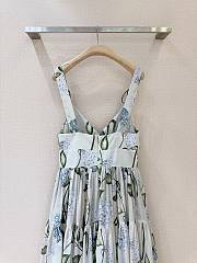 Colestore Oscar De La Renta floral-print V-neck Midi Dress - 6