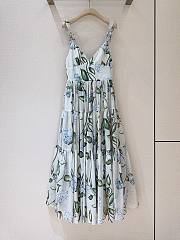 Colestore Oscar De La Renta floral-print V-neck Midi Dress - 5