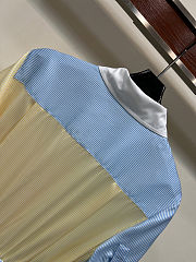Colestore  Dior Dioriviera Mid-Length Belted Shirtdress Multicolor D-Stripes Silk Twill - 3