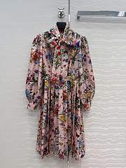 Colestore Gucci Printed silk chemisier dress Multicolor silk Allover Gucci Flora print - 1