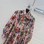 Colestore Gucci Printed silk chemisier dress Multicolor silk Allover Gucci Flora print - 4