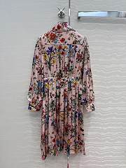 Colestore Gucci Printed silk chemisier dress Multicolor silk Allover Gucci Flora print - 3