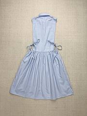 Colestore Miu Miu Poplin side tie dress Sapphire Blue - 3