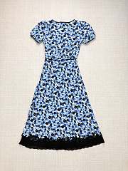 Colestore Miu Miu Crêpe De Chine Dress Ivory/Light Blue - 6