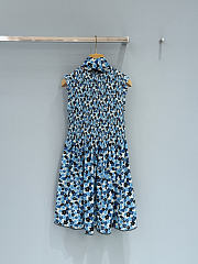 Colestore Miu Miu Crêpe de chine mini-dress Ivory/Light Blue - 6