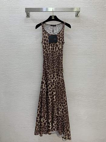Colestore  Dolce & Gabbana Leopard-print calf-length cady dress in Animal Print
