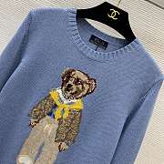 Colestore  Ralph Lauren Polo Bear cotton sweater in light blue - 6