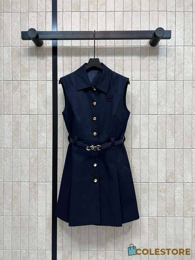 Colestore Miu Miu Poplin mini-dress Navy - 1
