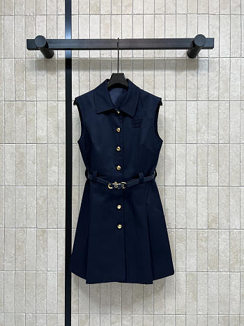 Colestore Miu Miu Poplin mini-dress Navy