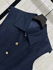 Colestore Miu Miu Poplin mini-dress Navy - 3