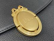 Colestore Dior Medium Dior Médaillon Flap Bag Black Grained Calfskin 23 x 16 x 6.5 cm - 6