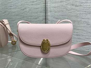 	 Colestore Dior Medium Dior Médaillon Flap Bag Rose Tendre Grained Calfskin 23 x 16 x 6.5 cm