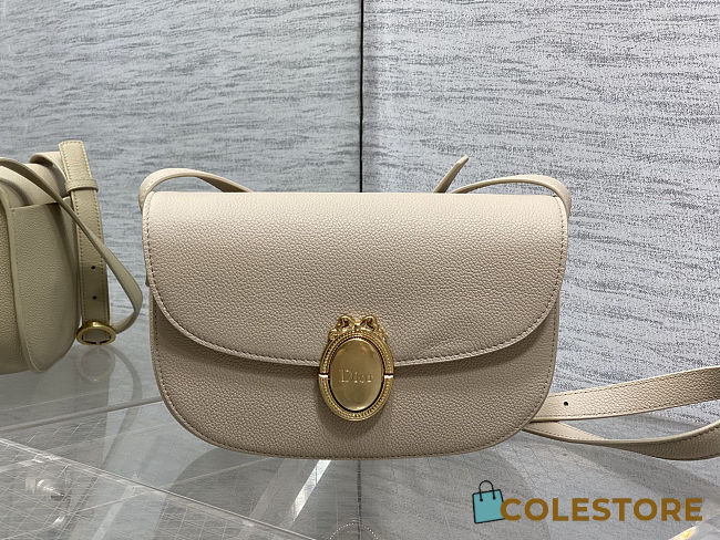 	 Colestore Dior Medium Dior Médaillon Flap Bag Trench Grained Calfskin  23 x 16 x 6.5 cm - 1