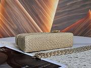 Colestore Chanel Classic Vanity with Chain Braided Raffia & Gold-Tone Metal Beige 17 x 19.5 x 5cm - 5