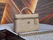 Colestore Chanel Classic Vanity with Chain Braided Raffia & Gold-Tone Metal Beige 17 x 19.5 x 5cm - 4