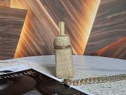 Colestore Chanel Classic Vanity with Chain Braided Raffia & Gold-Tone Metal Beige 17 x 19.5 x 5cm - 3