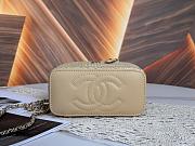 Colestore Chanel Classic Long Vanity with Chain   Braided Raffia & Gold-Tone Metal  Beige 9.5 x 17 x 8cm - 6