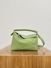 Colestore Loewe Small Puzzle Edge Diamond Top-Handle Bag in Light Green 24 x 10.5 x 16.5cm - 1