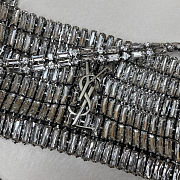 Colestore YSL EVENING bag in crystals Mirror Silver-toned Hardware 18 x 7.5 x 2.5 cm - 2