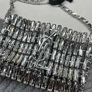 Colestore YSL Micro EVENING bag in crystals Mirror Silver-toned Hardware  11.5 x 8.5 x 2.5 cm - 3