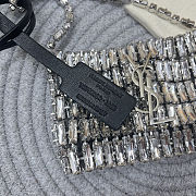 Colestore YSL Micro EVENING bag in crystals Mirror Silver-toned Hardware  11.5 x 8.5 x 2.5 cm - 2
