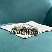 Colestore YSL Micro EVENING bag in crystals Jonquille Silver-toned Hardware  11.5 x 8.5 x 2.5 cm - 6