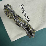 Colestore YSL Micro EVENING bag in crystals Jonquille Silver-toned Hardware  11.5 x 8.5 x 2.5 cm - 5