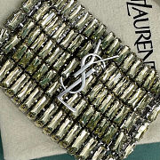 Colestore YSL Micro EVENING bag in crystals Jonquille Silver-toned Hardware  11.5 x 8.5 x 2.5 cm - 4