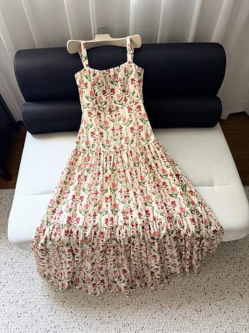 Colestore Agua by Agua Bendita Lima floral linen maxi dress