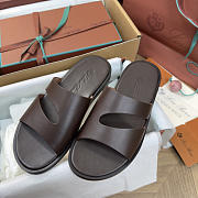 Colestore Loro Piana Man Pilat Plain Walk Sandal  Calfskin Dark Moka - 4