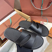 Colestore Loro Piana Man Pilat Plain Walk Sandal  Calfskin Black - 4