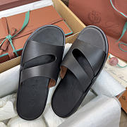 Colestore Loro Piana Man Pilat Plain Walk Sandal  Calfskin Black - 3