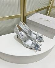 Colestore  Jimmy Choo Allure Crystal Covered Pointy Toe Pumps Crystal - 5
