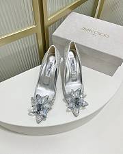 Colestore  Jimmy Choo Allure Crystal Covered Pointy Toe Pumps Crystal - 3