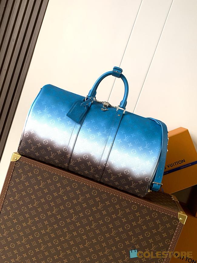 Colestore Louis Vuitton Keepall Bandouliere 50 Blue 50 x 29 x 23 cm - 1
