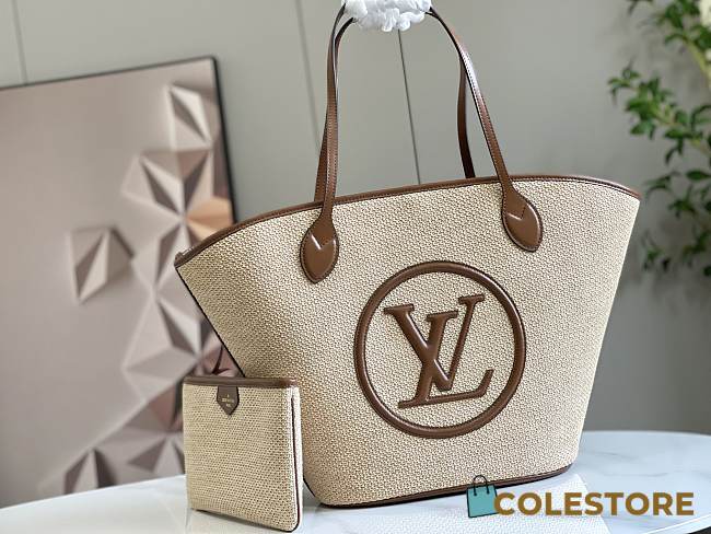 Colestore Louis Vuitton Raffia Saint Jacques Tote Caramel 22.4 x 13.4 x 7.1cm - 1