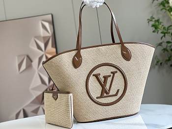 Colestore Louis Vuitton Raffia Saint Jacques Tote Caramel 22.4 x 13.4 x 7.1cm